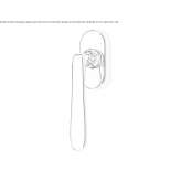 Klamka okienna mosiężna DK na rozecie Congaz