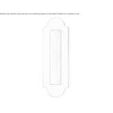 Recessed brass door handle on backplate Congaz