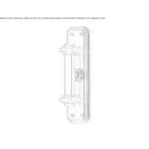 Brass window handle on the back plate Congaz