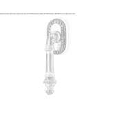 DK brass window handle on a rosette Congaz