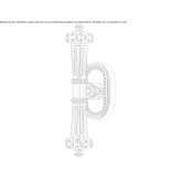 DK brass window handle on a rosette Congaz