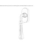 DK brass window handle on a rosette Congaz