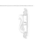 Brass window handle on the back plate Congaz