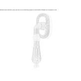 DK brass window handle on a rosette Congaz