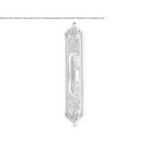 Recessed brass door handle with lock Congaz