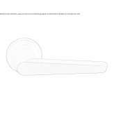 Door handle with satin black PVD finish on pink Anstaing