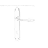 Brass handle on a sign with a lock Congaz