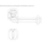 Brass handle with lock Congaz