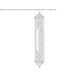 Recessed brass door handle on backplate Congaz