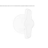 Gałka do drzwi ze stali nierdzewnej Anstaing