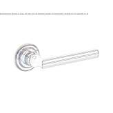 Brass door handle Zahna
