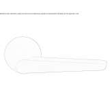 Door handle with satin black PVD finish on pink Anstaing
