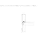Window handle on a rosette Rosalejo