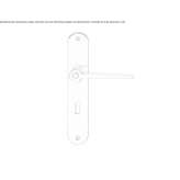 Handle on the back plate with a lock Verzy