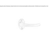 Window handle on a rosette Zabki