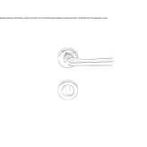 Handle on a rosette with a lock Branany