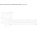 Klamka drzwiowa w kolorze czarnym, satynowym PVD Stupari