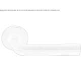 Brown door handle, rosette Saladas