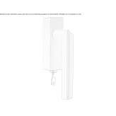 Stainless steel window handle with lock Saladas