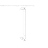 Forged brass handle Delabole