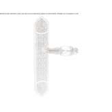 Brass handle on the back plate with Swarovski® crystals Golega