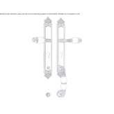 Mosiężna klamka zewnętrzna z kryształami Swarovski® Golega