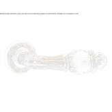 Brass door handle with Swarovski® Crystals on pink Golega