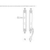 External handle made of brass Golega
