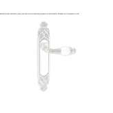 Brass handle on the back plate with Swarovski® crystals Golega