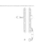 Brass external handle with Swarovski® crystals Golega