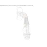 Brass window handle with a rose with Swarovski® crystals Golega