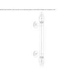 Brass handle with Swarovski® crystals Golega