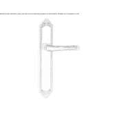 Brass handle on the back plate Golega