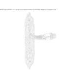 Mosiężna klamka na płycie tylnej z kryształami Swarovski® Golega