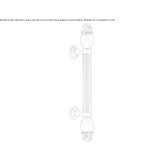 Brass handle with Swarovski® crystals Golega