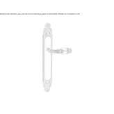 Brass handle on the back plate with Swarovski® crystals Golega