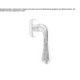 Brass window handle Arandas