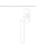 DK window handle made of brass Peronne
