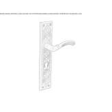 Brass handle on the back plate Nambucca