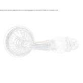 Brass door handle with Swarovski® Crystals on pink Dyserth