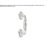 Mosiężny uchwyt z kryształami Swarovski® Arandas