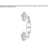 Mosiężny uchwyt z kryształami Swarovski® Arandas