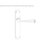 Brass handle on the back plate Mikolow