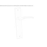 Brass handle on the back plate Ashwell