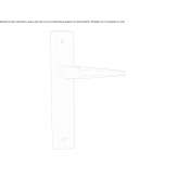 Brass handle on the back plate Ashwell