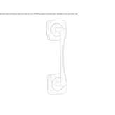 Brass pull handle Ashwell