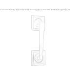 Brass pull handle Ashwell