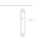 Brass door handle with Swarovski® crystals on the back plate Kacinar