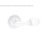 Brass door handle with Swarovski® Crystals on pink Kacinar