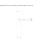Brass handle on the back plate Mikolow